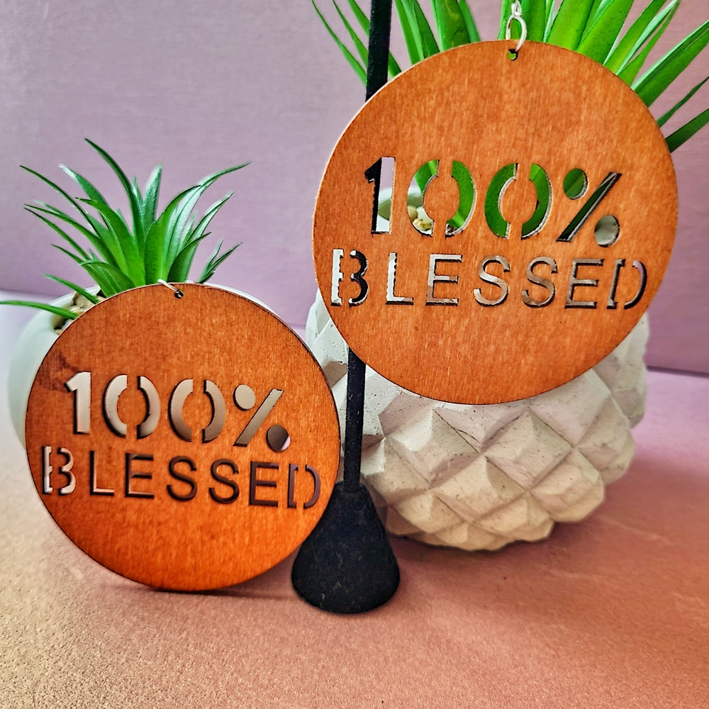 NWOT 100% Blessed Wooden Earrings